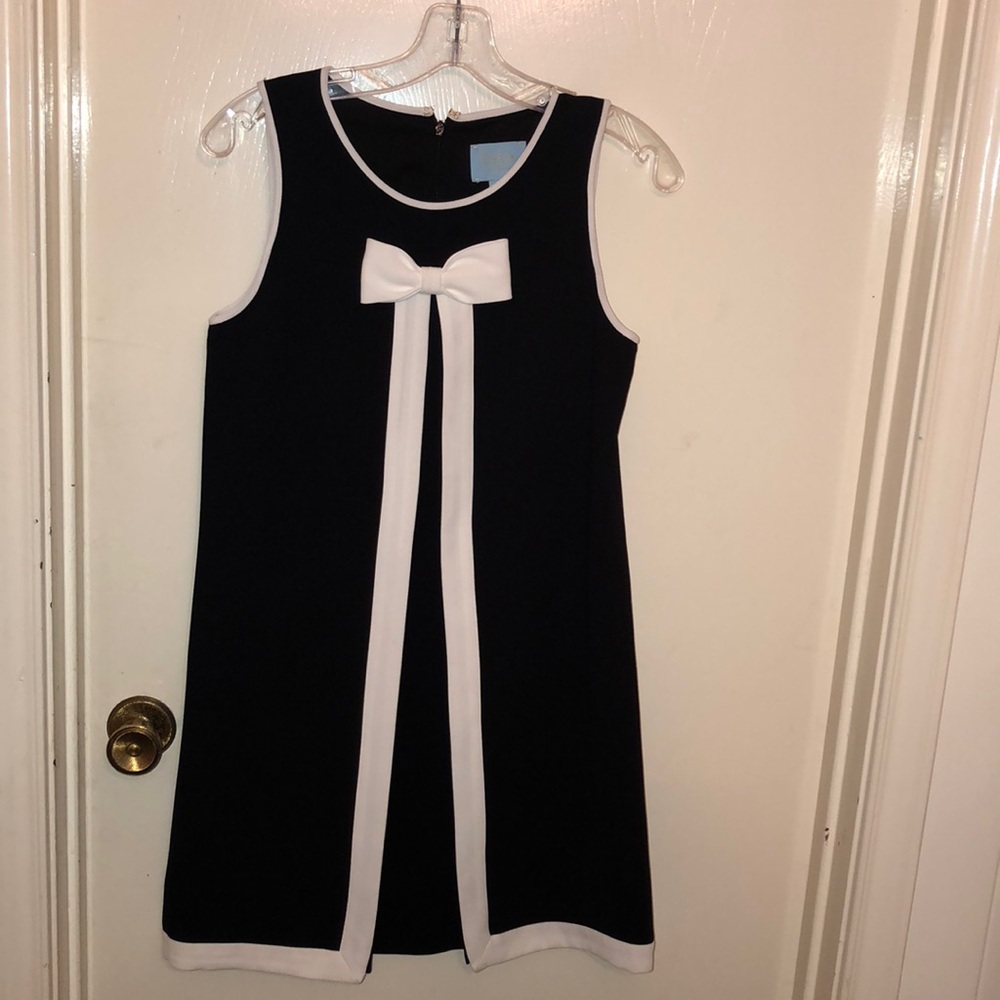 Cynthia Steffe Black and White Bow Mini Dress